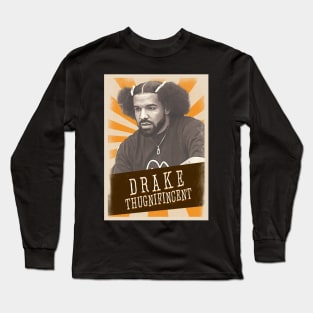 Vintage Aesthetic Drake Style Thugnifincent Long Sleeve T-Shirt